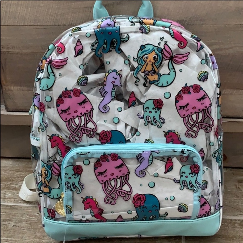 Betsey Johnson clear backpack